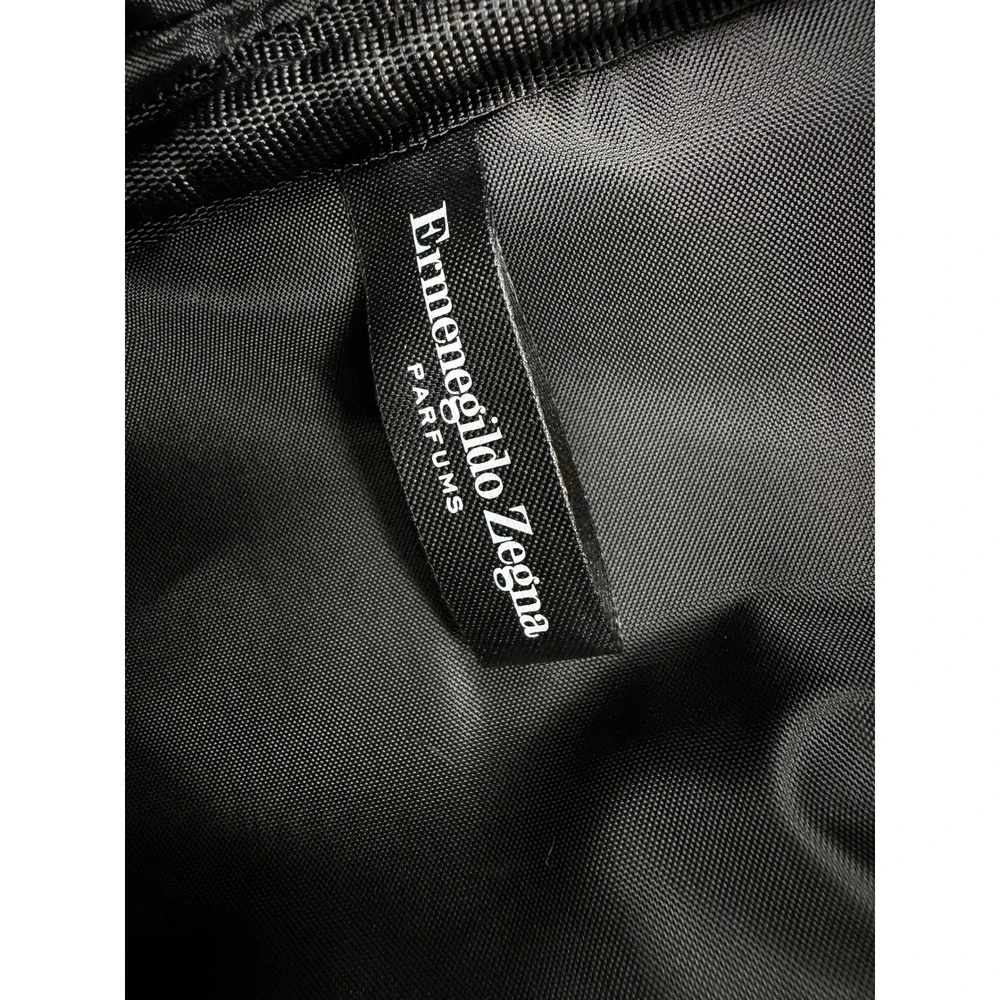 NWT Ermenegildo Zegna Parfums Black Duffel Bag Travel Weekend Carryall Tavel